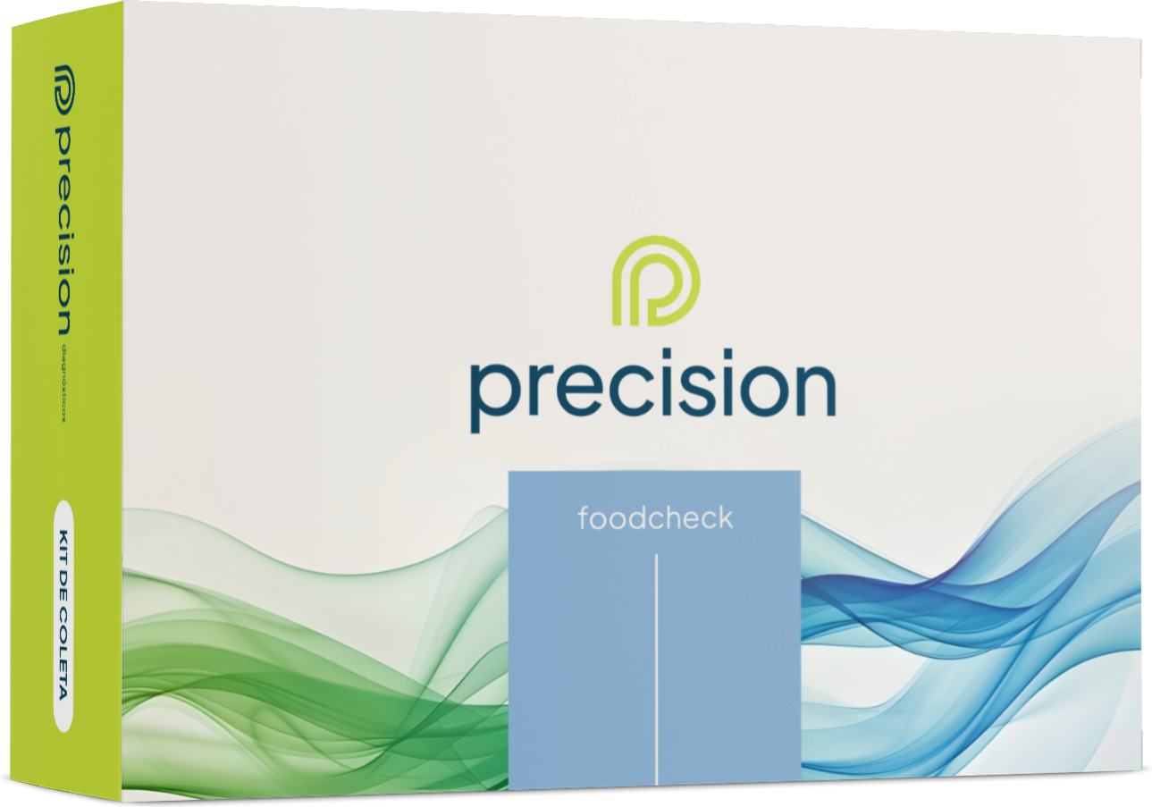 Caixa do kit de coleta FoodCHECK, Precision Diagnósticos